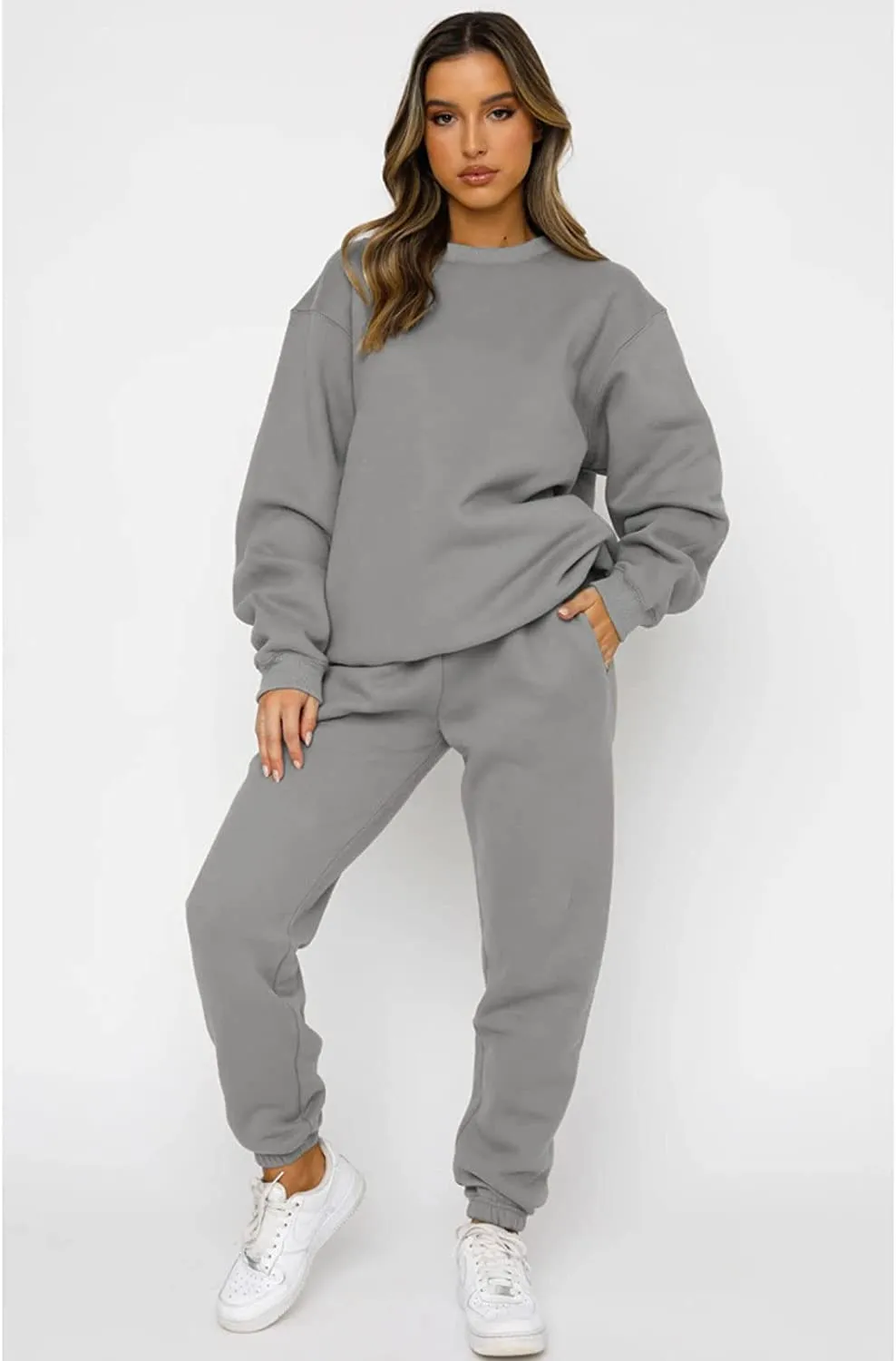 Sweatsuits for Women Set 2 Piece Jogging Suit Long Sleeve Pullover Sweatshirts Sweatpants Tracksuit Casual Outfits