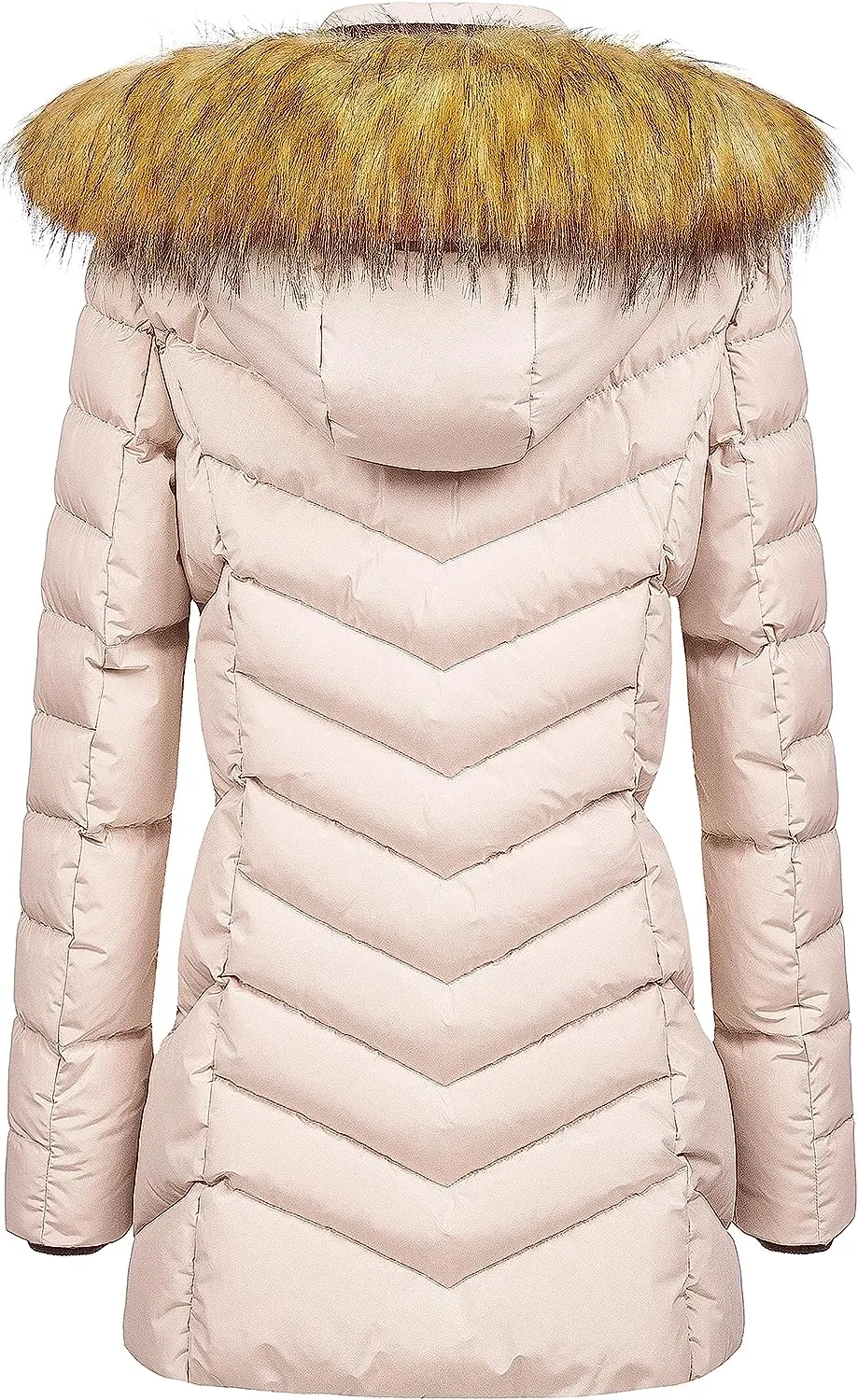 US Women's Winter Hooded Coat Waterproof Warm Long Puffer Jacket Parka